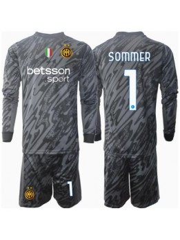 Inter Milan Yann Sommer #1 Målvakt Replika Tredje Kläder Barn 2024-25 Långärmad (+ byxor)